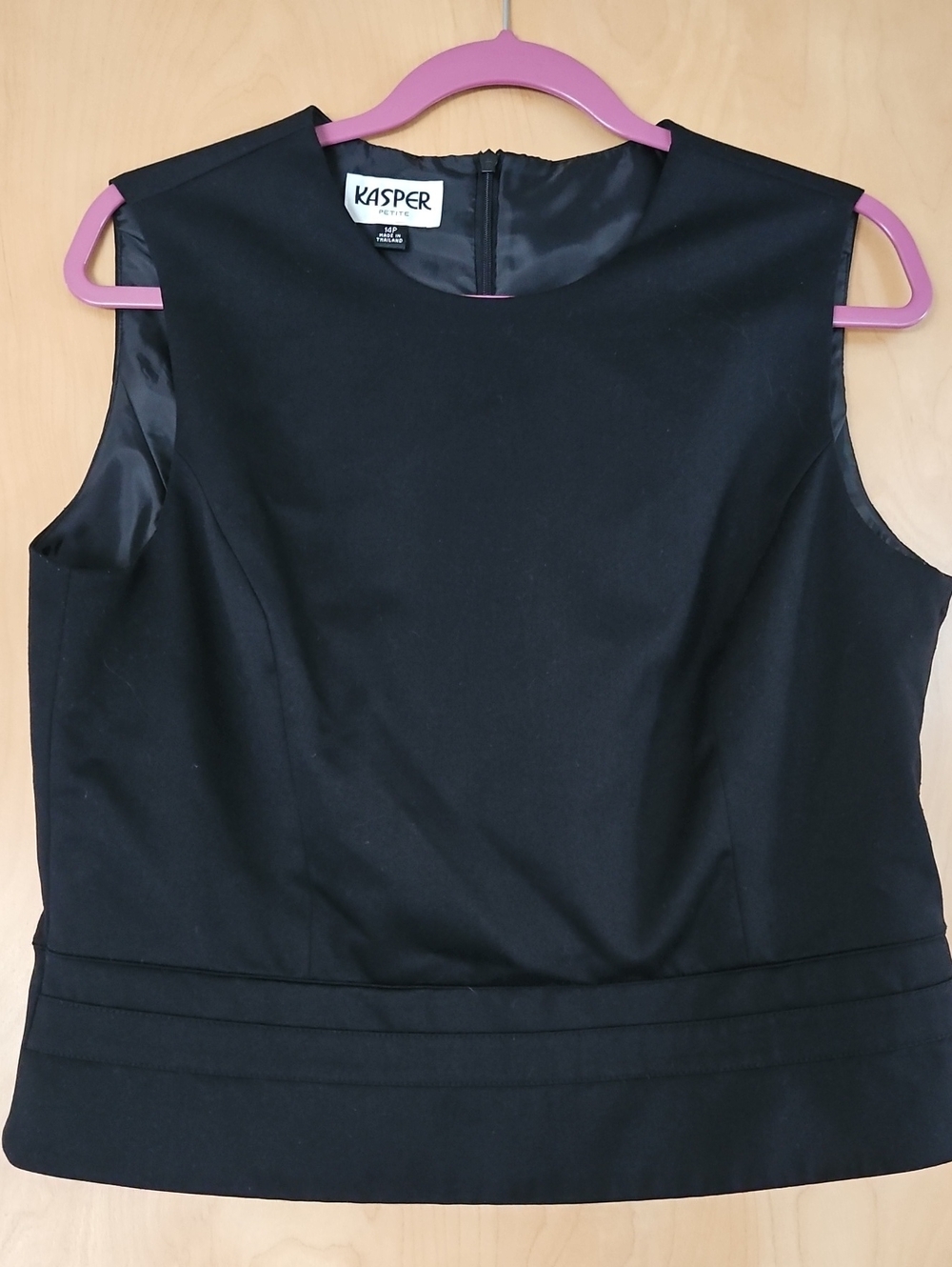 Kasper Black Sleeveless Dressy Shell Top